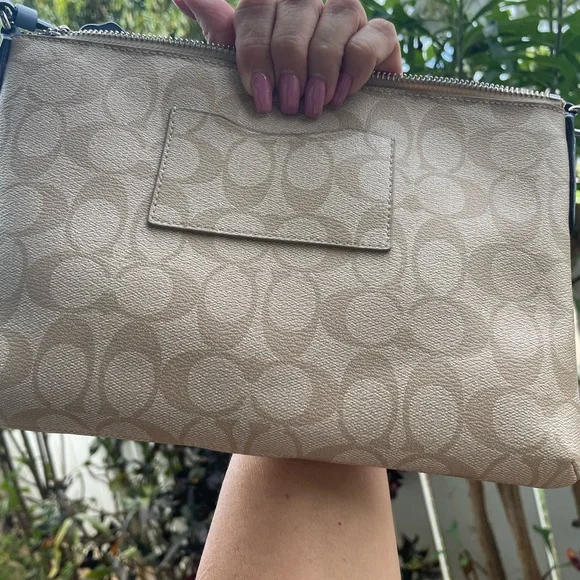 Coach Beige Signature Crossbody Bag - Picture 4 of 5